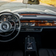 The black and wood interior of a 1971 Mercedes-Benz 300SEL 6.3